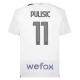 AC Milan Jalkapallo Pelipaidat 2023-24 Christian Pulisic #11 Vieraspaita Miesten