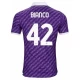ACF Fiorentina Bianco #42 Jalkapallo Pelipaidat 2023-24 Kotipaita Miesten