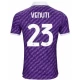 ACF Fiorentina Venuti #23 Jalkapallo Pelipaidat 2023-24 Kotipaita Miesten