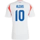 Alexis Sánchez #10 Chile Jalkapallo Pelipaidat Copa America 2024 Vieraspaita Miesten