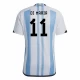 Ángel Di María #11 Argentiina Jalkapallo Pelipaidat MM 2022 Kotipaita Miesten