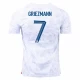 Antoine Griezmann #7 Ranska Jalkapallo Pelipaidat MM 2022 Vieraspaita Miesten