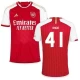 Arsenal FC Declan Rice #41 Jalkapallo Pelipaidat 2023-24 UCL Kotipaita Miesten