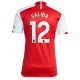 Arsenal FC Saliba #12 Jalkapallo Pelipaidat 2023-24 Kotipaita Miesten