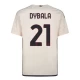 AS Roma Jalkapallo Pelipaidat 2023-24 Paulo Dybala #21 Vieraspaita Miesten