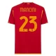 AS Roma Mancini #23 Jalkapallo Pelipaidat 2023-24 Kotipaita Miesten