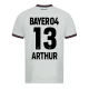 Bayer 04 Leverkusen Jalkapallo Pelipaidat 2023-24 Arthur #13 Vieraspaita Miesten