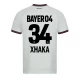 Bayer 04 Leverkusen Jalkapallo Pelipaidat 2023-24 Granit Xhaka #34 Vieraspaita Miesten