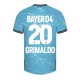 Bayer 04 Leverkusen Jalkapallo Pelipaidat Grimaldo #20 2023-24 Kolmaspaita Miesten