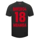 Bayer 04 Leverkusen Mbamba #18 Jalkapallo Pelipaidat 2023-24 Kotipaita Miesten