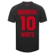 Bayer 04 Leverkusen Wirtz #10 Jalkapallo Pelipaidat 2023-24 Kotipaita Miesten
