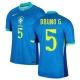 Bruno G. #5 Brasilia Jalkapallo Pelipaidat Copa America 2024 Vieraspaita Miesten