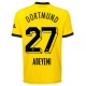 BVB Borussia Dortmund Adeyemi #27 Jalkapallo Pelipaidat 2023-24 Kotipaita Miesten