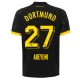 BVB Borussia Dortmund Jalkapallo Pelipaidat 2023-24 Adeyemi #27 Vieraspaita Miesten