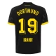 BVB Borussia Dortmund Jalkapallo Pelipaidat 2023-24 Brandt #19 Vieraspaita Miesten