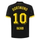 BVB Borussia Dortmund Jalkapallo Pelipaidat 2023-24 Eden Hazard #10 Vieraspaita Miesten