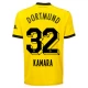 BVB Borussia Dortmund Kamara #32 Jalkapallo Pelipaidat 2023-24 Kotipaita Miesten