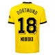 BVB Borussia Dortmund Moukoko #18 Jalkapallo Pelipaidat 2023-24 Kotipaita Miesten