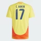 C. Borja #17 Kolumbia Jalkapallo Pelipaidat Copa America 2024 Kotipaita Miesten