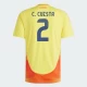 C. Cuesta #2 Kolumbia Jalkapallo Pelipaidat Copa America 2024 Kotipaita Miesten