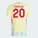 Carvajal #20 Espanja Jalkapallo Pelipaidat EM 2024 Vieraspaita Miesten