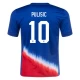 Christian Pulisic #10 Yhdysvallat Jalkapallo Pelipaidat Copa America 2024 Vieraspaita Miesten