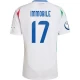 Ciro Immobile #17 Italia Jalkapallo Pelipaidat EM 2024 Vieraspaita Miesten