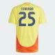 Cordoba #25 Kolumbia Jalkapallo Pelipaidat Copa America 2024 Kotipaita Miesten