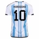 Diego Maradona #10 Argentiina Jalkapallo Pelipaidat MM 2022 Kotipaita Miesten