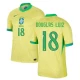 Douglas Luiz #18 Brasilia Jalkapallo Pelipaidat Copa America 2024 Kotipaita Miesten