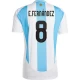 E. Fernandez #8 Argentiina Jalkapallo Pelipaidat Copa America 2024 Kotipaita Miesten