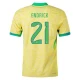 Endrick #21 Brasilia Jalkapallo Pelipaidat Copa America 2024 Kotipaita Miesten