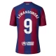 FC Barcelona Robert Lewandowski #9 Jalkapallo Pelipaidat 2023-24 Kotipaita Miesten