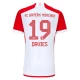 FC Bayern München Alphonso Davies #19 Jalkapallo Pelipaidat 2023-24 Kotipaita Miesten