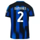 Inter Milan Dumfries #2 Jalkapallo Pelipaidat 2023-24 Kotipaita Miesten