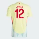 Joselu #12 Espanja Jalkapallo Pelipaidat EM 2024 Vieraspaita Miesten