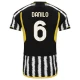 Juventus FC Danilo #6 Jalkapallo Pelipaidat 2023-24 Kotipaita Miesten