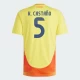 K. Castano #5 Kolumbia Jalkapallo Pelipaidat Copa America 2024 Kotipaita Miesten