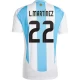 L. Martinez #22 Argentiina Jalkapallo Pelipaidat Copa America 2024 Kotipaita Miesten