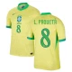L. Paqueta #8 Brasilia Jalkapallo Pelipaidat Copa America 2024 Kotipaita Miesten
