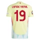Lamine Yamal #19 Espanja Jalkapallo Pelipaidat EM 2024 Vieraspaita Miesten