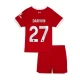 Lasten Liverpool FC Darwin #27 Jalkapallo Pelipaidat 2023-24 Kotipaita (+ Lyhyet Housut)
