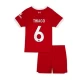 Lasten Liverpool FC Thiago #6 Jalkapallo Pelipaidat 2023-24 Kotipaita (+ Lyhyet Housut)