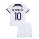 Lasten Paris Saint-Germain PSG Jalkapallo Pelipaidat 2023-24 Neymar Jr #10 Vieraspaita (+ Lyhyet Housut)