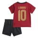 Lasten Romelu Lukaku #10 Belgia Jalkapallo Pelipaidat EM 2024 Kotipaita (+ Lyhyet Housut)