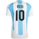 Lionel Messi #10 Argentiina Jalkapallo Pelipaidat Copa America 2024 Kotipaita Miesten