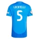 Locatelli #5 Italia Jalkapallo Pelipaidat EM 2024 Kotipaita Miesten