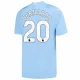 Manchester City Bernardo Silva #20 Jalkapallo Pelipaidat 2023-24 Kotipaita Miesten