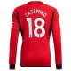 Manchester United Casemiro #18 Jalkapallo Pelipaidat 2023-24 Kotipaita Miesten Pitkähihainen