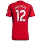 Manchester United Malacia #12 Jalkapallo Pelipaidat 2023-24 Kotipaita Miesten